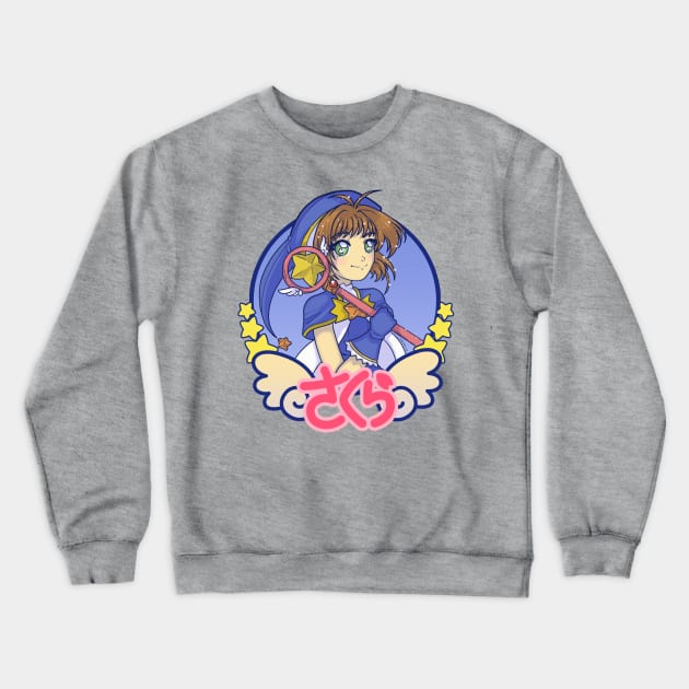 Sakura Kinomoto! Crewneck Sweatshirt by ekkimu